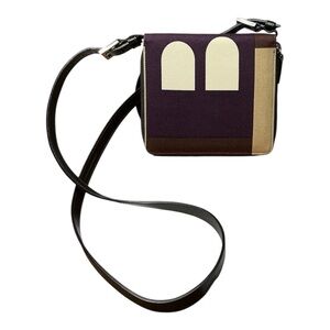 Bally Beppina Canvas Logo Monogram Zip Around Wallet/Crossbody